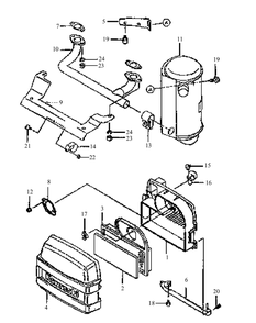 Fh500v-As02 Air Filter And Muffler Diagram and Parts List for GF1748 55AE234M150-WAM Cub Cadet Lawn Mower